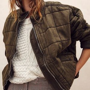 COPY - FREE PEOPLE QUILTED DOLMAN JACKET
